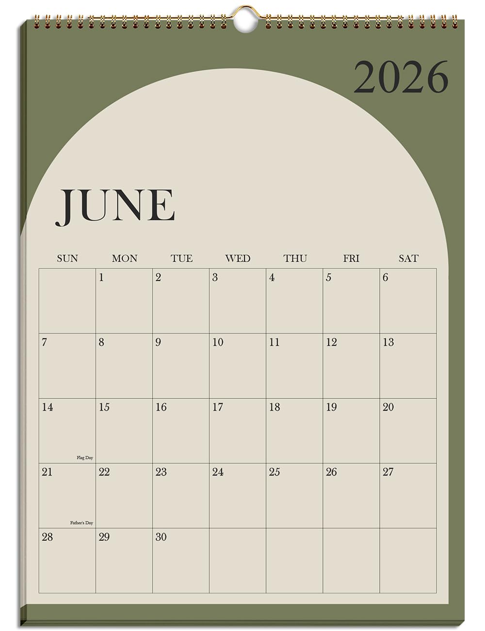 Calendar 2024-2025 - 18 Months Wall Calendar from July 2024 to December 2025, 2024-2025 Calendar with Thick Paper, 12" x 14.5", Vertical Calendar, Green