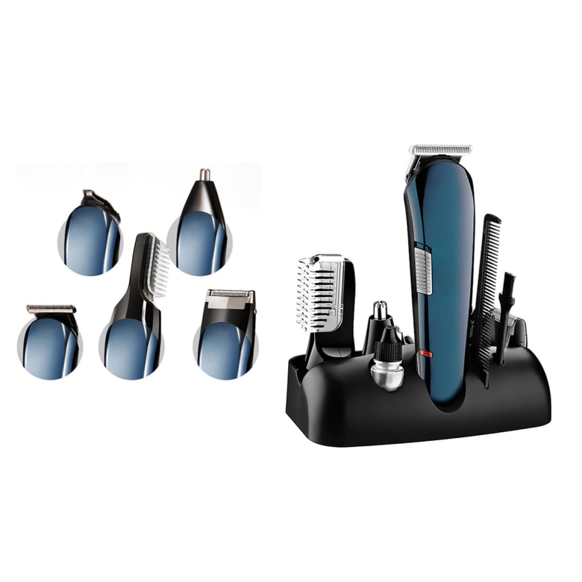 Recortador de Vello Nasal de Acero Inoxidable Recargable para Hombres | Cortapelos Nasal Hombre, Cuchillas Precisas, Multifunción para Bigote y Vello Nasal