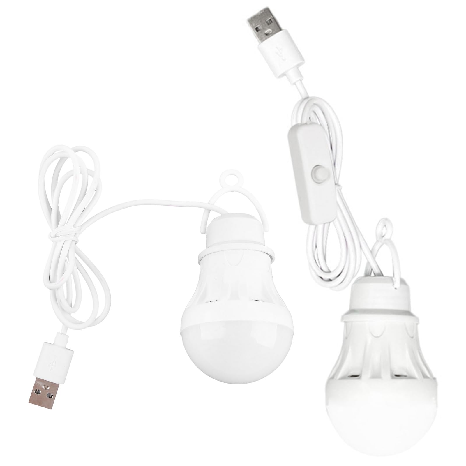 FUXIU LED Portable Camping Lamp Bulb 5V USB Power Book Light Reading Student Study Table Lamp Super Birght for Outdoor