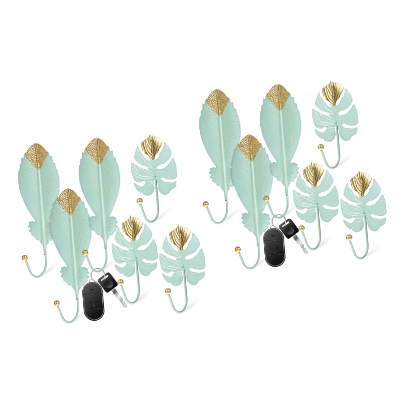 Patère murale adhésive PRETYZOOM lot de 12 supports pratiques pour chapeaux et serviettes de bain