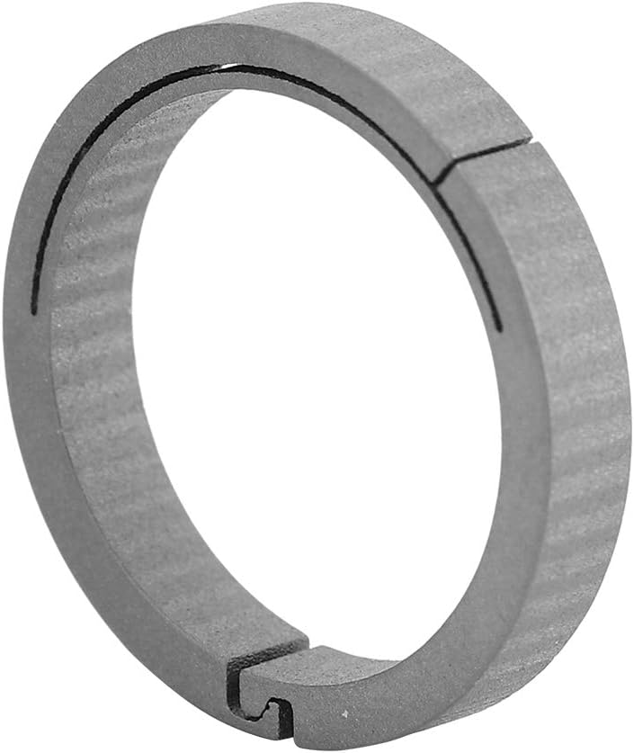 Metal Keyring Split Ring, Round Key Ring 32mm Outer Diameter, Strong Durable Light Design - Easy Open Close, Stylish Silver Finish, Perfect for Bags and Gifts (18mm)