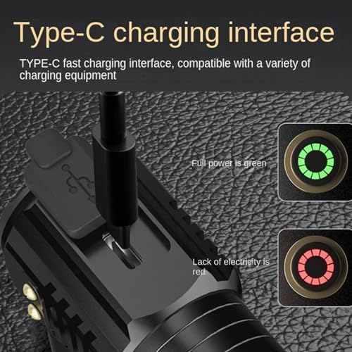 liucocotos Blitron High Powered Torches, Blitron Flash Light Rechargeable German Three Eyed Monster Mini Flash Super Power Flashlight, 3 Eyed Monster Mini Flashlight (A) - Thumbnail 6