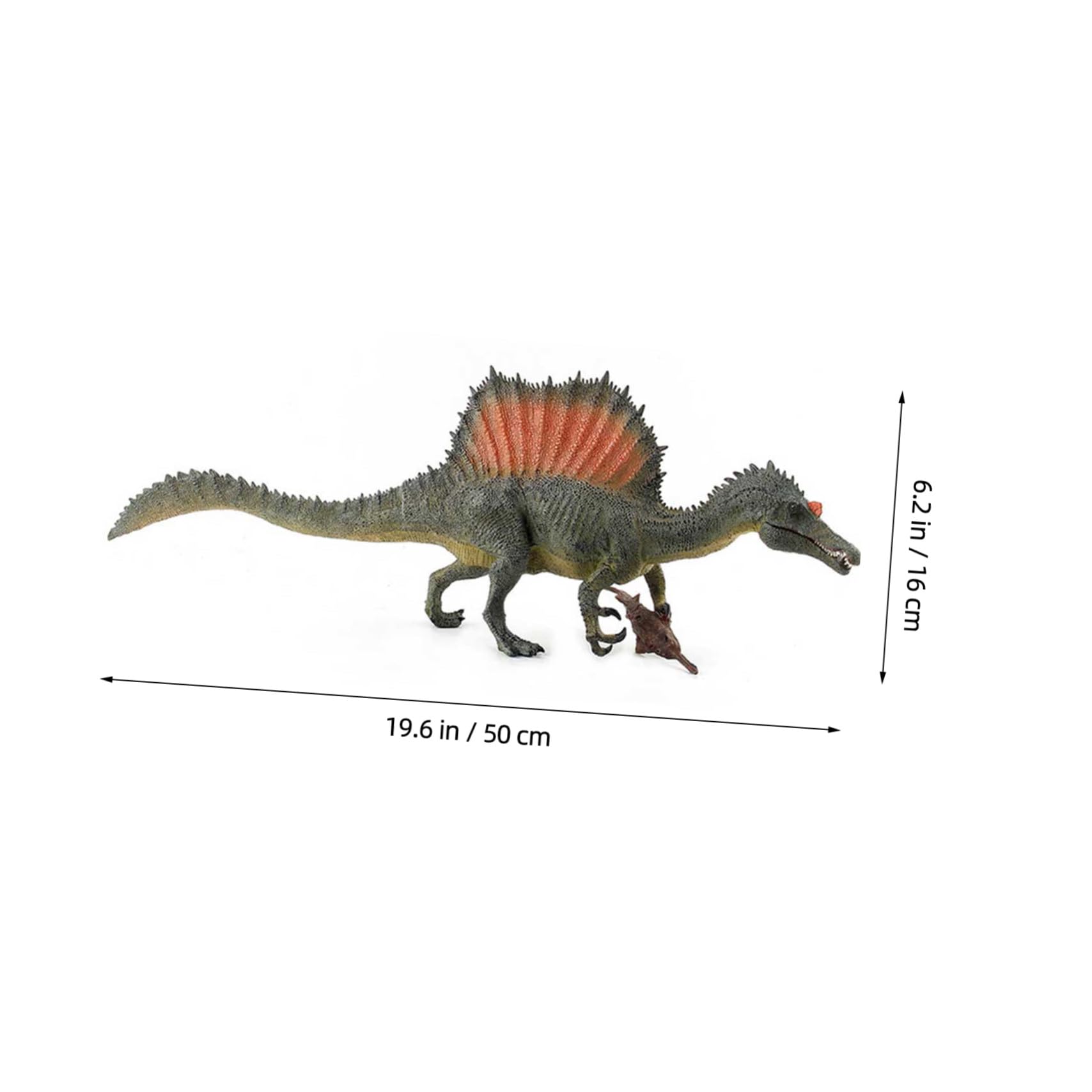Mipcase Figura in Realistica Spinosaurus Plastica, Dinosauro da Collezione