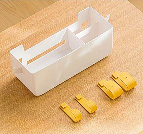 7Uyuu Bedside Caddy Organizer Bunk Bed Shelf Hanging Bedside Storage Shelf For Dorm Bunk Bed College Plastic Bedside Holder For Phone Glasses Bottle - White (Caddy) #TOP5