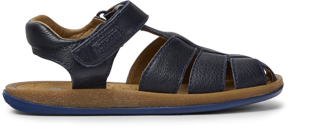 Camper Boys' Bicho 80177 T-Strap Sandal, Marine 062, 33 EU