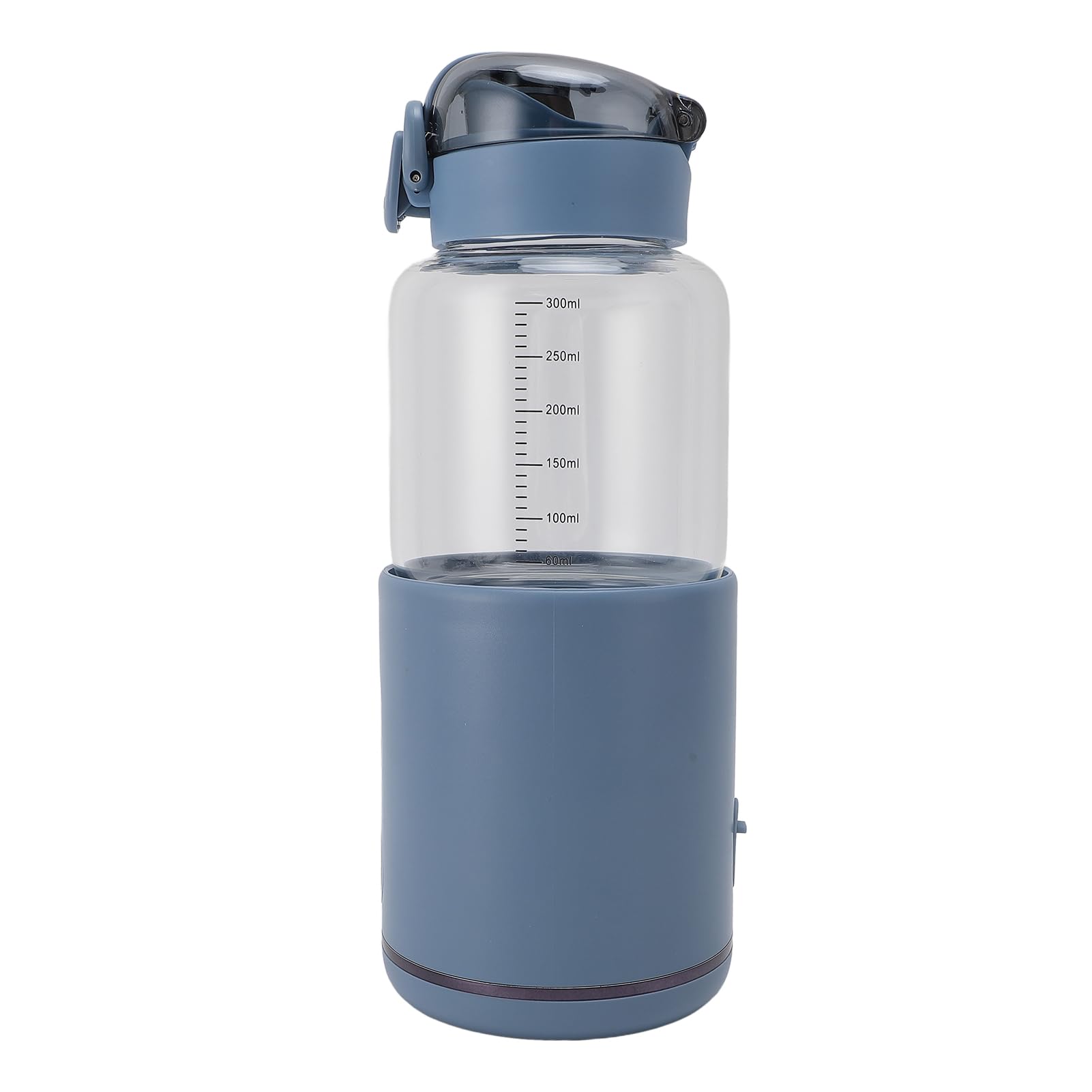 Cordless Portable Milk Warmer, 300ml Portable Bottle Warmer for Travel, 37°C to 55°C, Heat Preservation, for Outdoor, Car, Airplane (Blue)