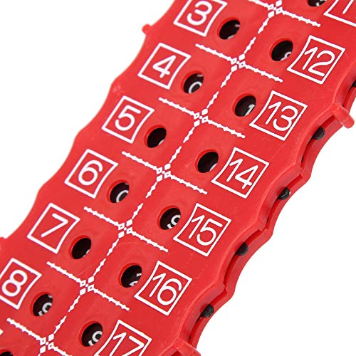 Contador de Puntos para Golf, 2 unidades, para 18 hoyos, accesorio para entrenamiento, práctica y competición, color negro y rojo miniatura 6
