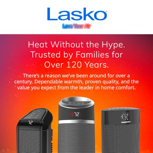 Lasko 18" Ellipse Ceramic Tower Space Heater - Remote - Black - CT18950 - image 8