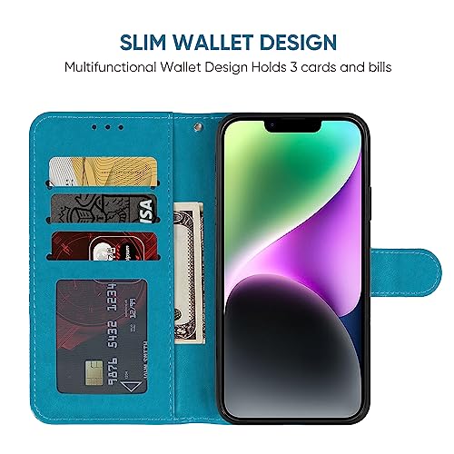 Coque iPhone 14 Plus antichoc étui bleu contre chutes et rayures