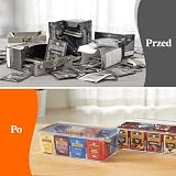 Lifewit Plastikowy organizer na torebki herbaty, podzielony pojemnik do przechowywania do szafek kuchennych, blatów, spiżarni, do przechowywania kapsułek z kawą, opakowań cukru, przypraw, 8 sekcji