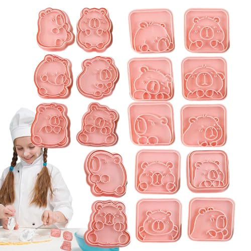 Cortadores De Galletas | Cortador 3D De Chigüire Para Pan - Suministros para Fiestas, Herramienta para Hacer Galletas para Bodas Fiestas Cumpleaños,Pancakes de Frutas