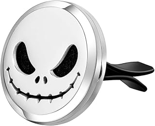 Wild Essentials Jack SKullington Aromatherapy Car Air Freshener Essential Oil Car Vent Diffuser With Vent Clip and 9 Color... Price In India