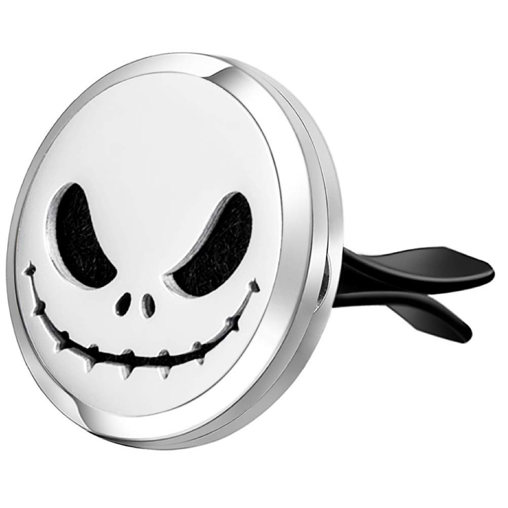 Wild Essentials Jack SKullington Aromatherapy Car Air Freshener Essential Oil Car Vent Diffuser With Vent Clip and 9 Color...