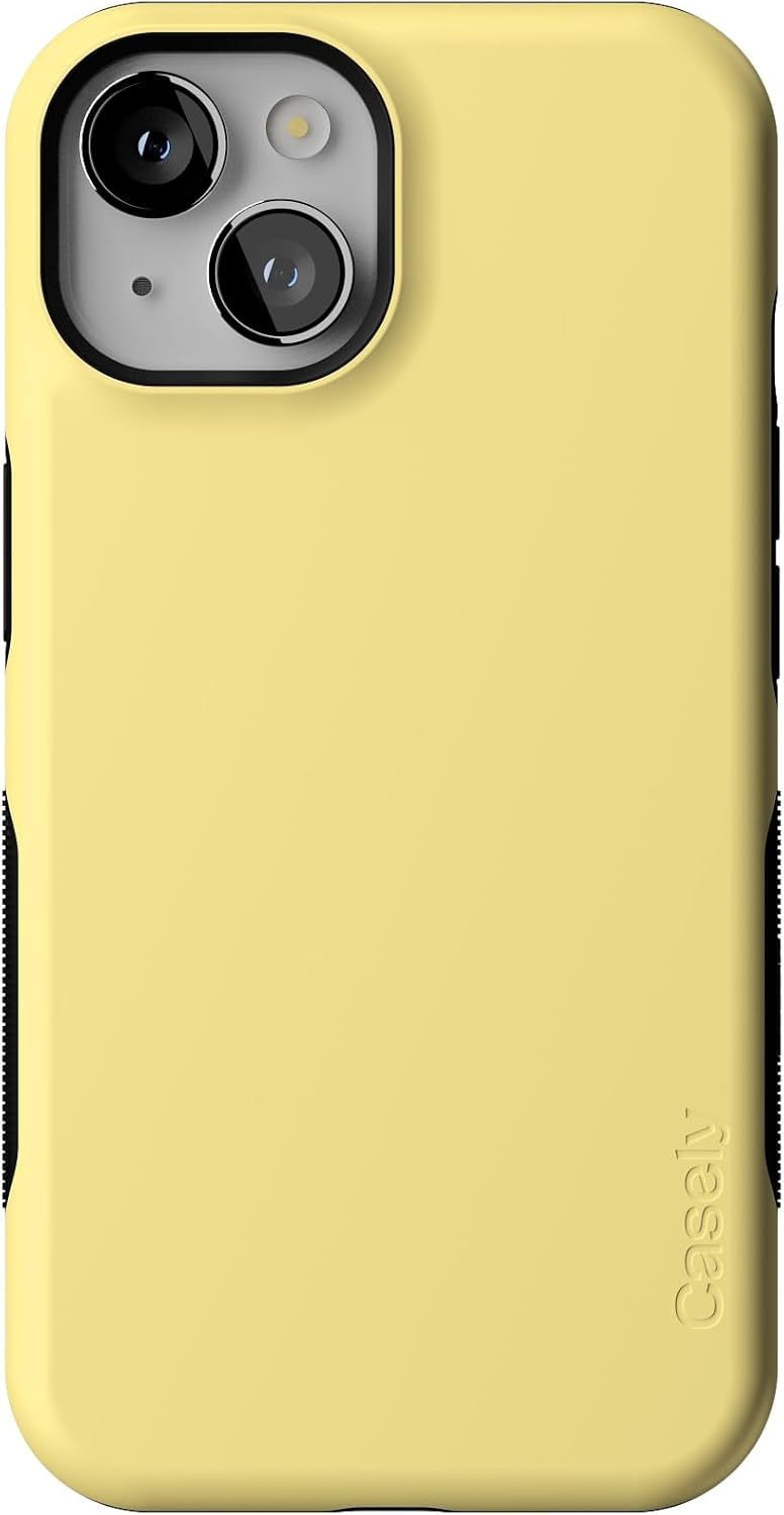 Casely iPhone 14 Case | Butter Me Up | Butter Yellow | Bold Protective Design | Compatible with MagSafe