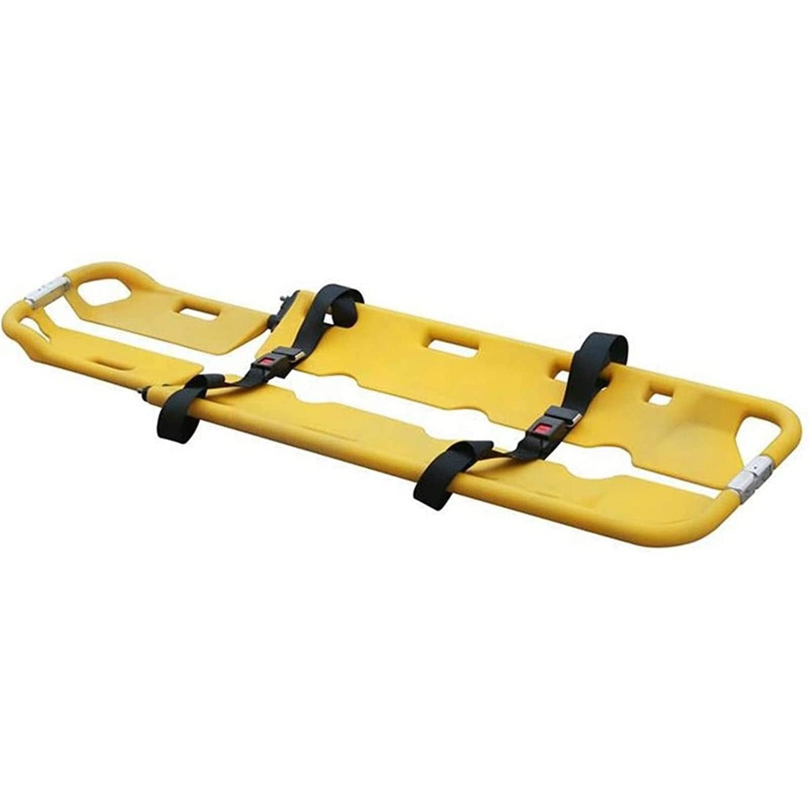 SGKOMN Folding Scoop Stretcher, Lightweight Fire Emergency Medical Flat Folding Stretcher, Portable Patient Transfer Board, Emergency Back Stretcher, for Hospital Home