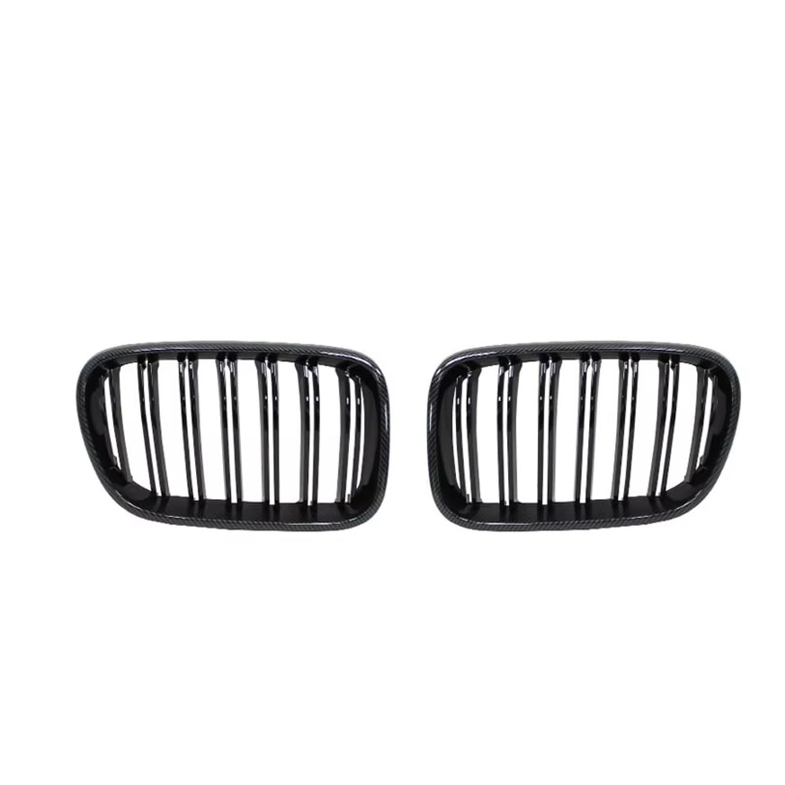 Rejillas delanteras de riñón negro mate y brillo para personalizar tu coche 4