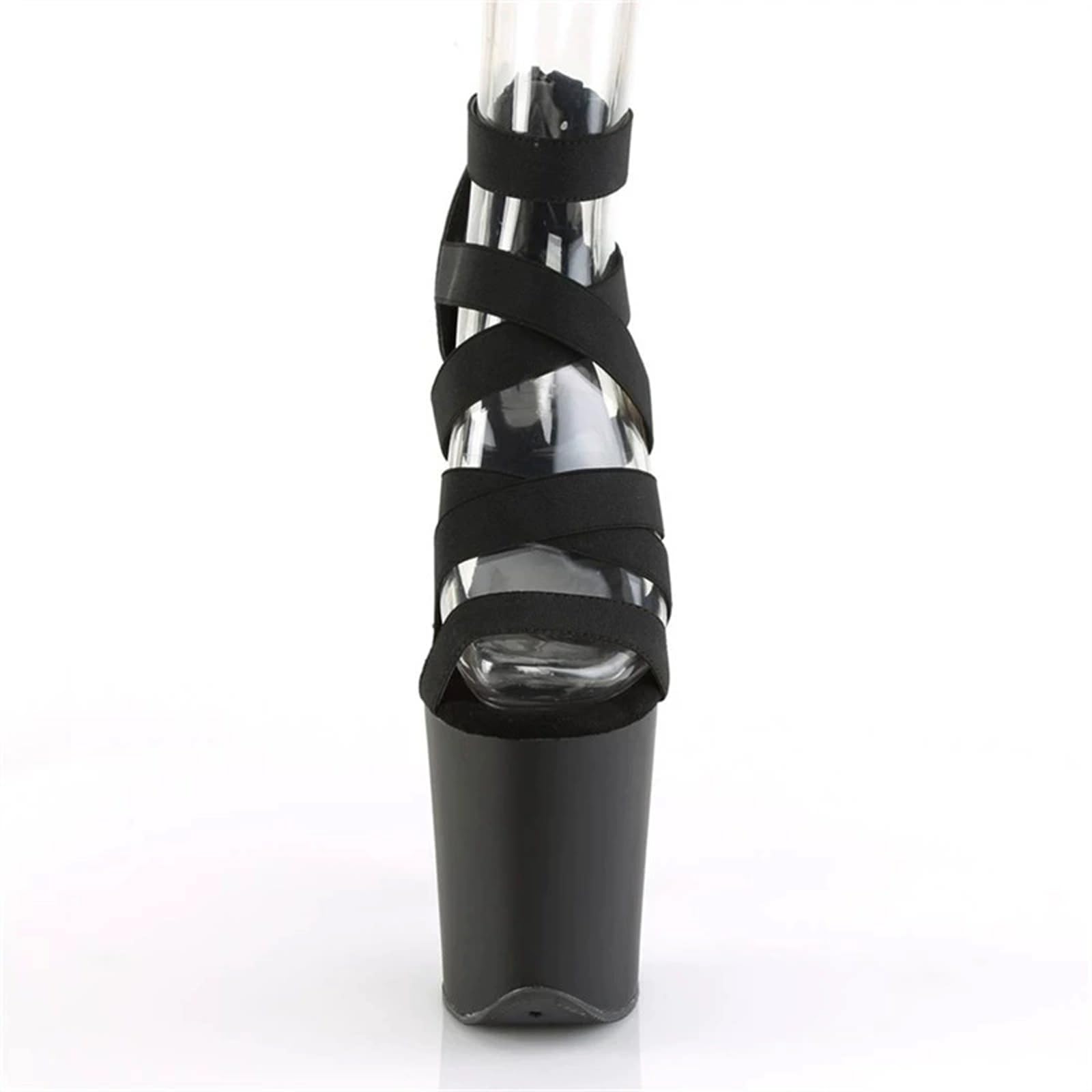 Talons Hauts Grande Taille pour Femme | Sandales Plateformes à Bride Cheville et Talon Aiguille de 20 cm pour Performances en boîte de Nuit et Pole Dance Professionnelle
