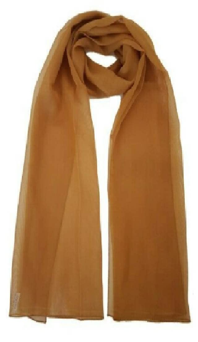 MytoptrendzClassy Elegant Plain Chiffon Scarf Lightweight Soft Sheer Neck Wrap for Women