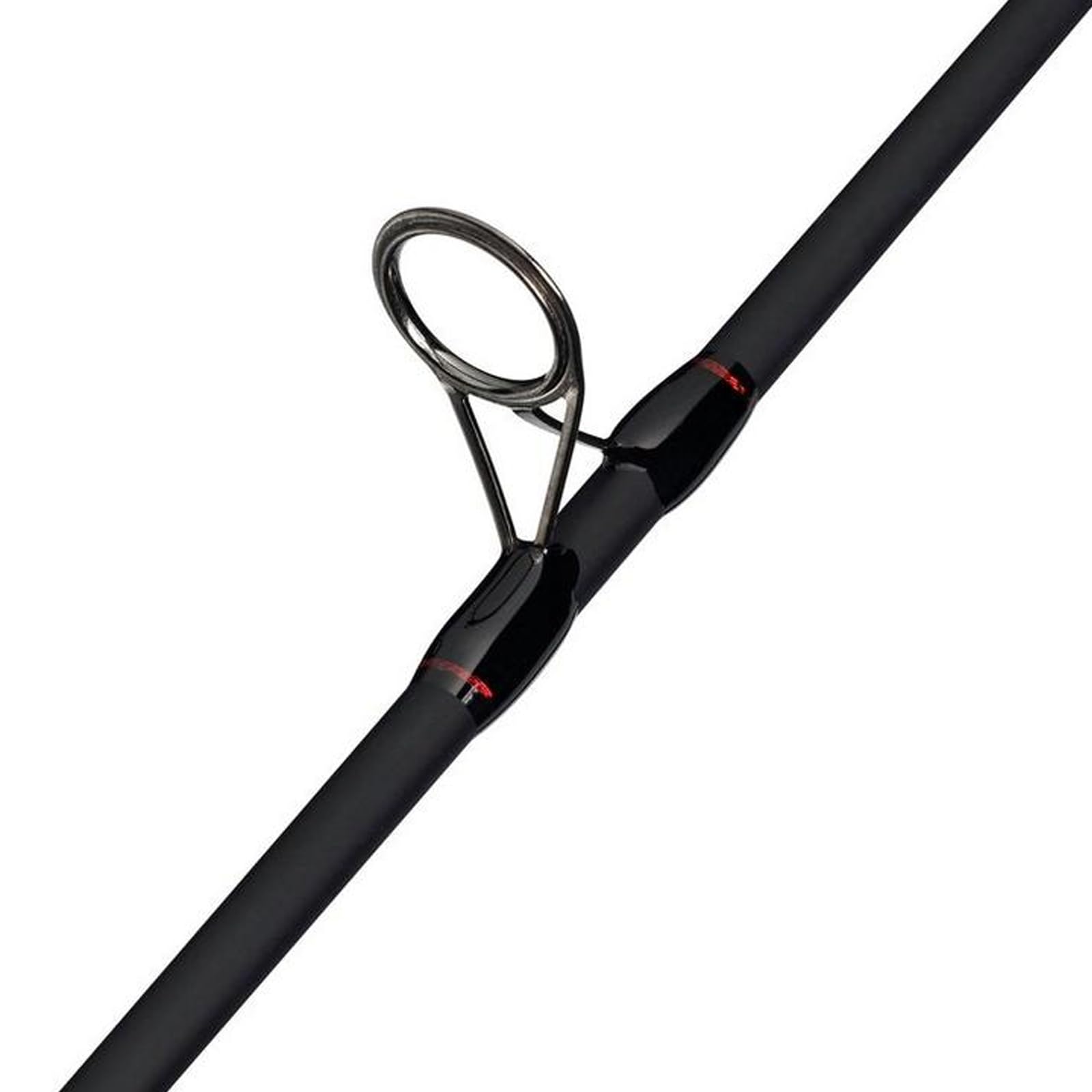 Abu Garcia Fast Attack - Ensemble Canne et Moulinet pour pêche aux carnassiers - 24T - Moulinet de Frein Avant à roulement à Billes 3 + 1 - Tailles pour Truite, Perche, brochet et Sandre - Noir/Rouge