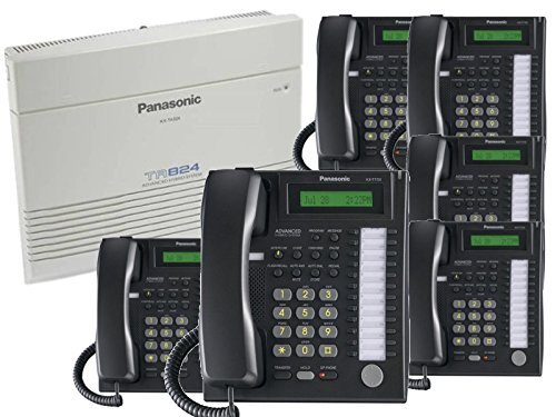 Panasonic KX-TA824-PK6 (KX-TA824, 6 KX-T7731) Packages Black Panasonic KX-TA824-PK6 (KX-TA824, 6 KX-T7731) Packages Black
