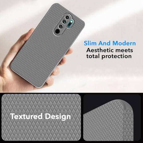 Image of Jkobi Back Cover Case for Xiaomi Mi Redmi Note 8 Pro (Liquid Silicone | Side Grip | Camera Protection)