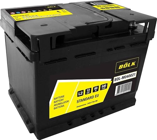 Batterie de voiture BOLK 60Ah/540A CITROËN C3 1.4 HDi