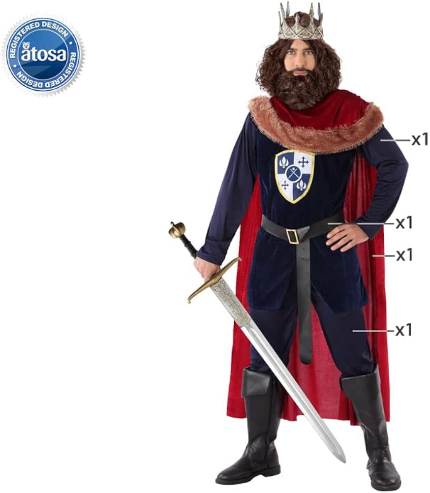 Costume Da Rugby Atosa Per Ragazzo, Taglia Young, Completo Maglia E Pantaloni, Azul, Per Feste E Carnevale