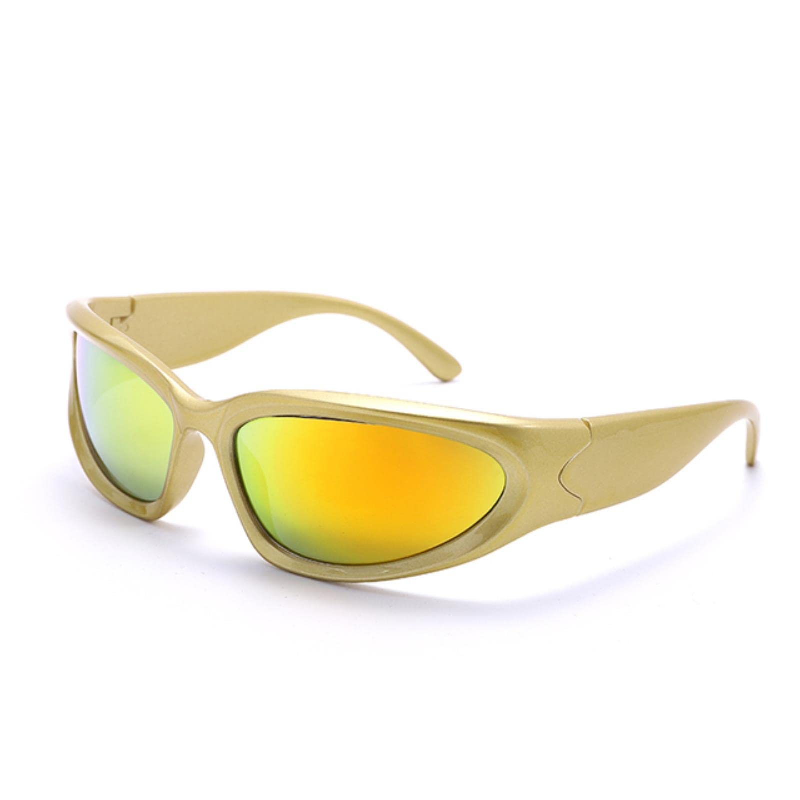WALLBIG 2022 New Punk Sunglasses Women Unique Sports Sun Glasses Men UV400 Goggle Shades Mirror Colorful Fashion Eyewear