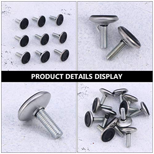 Angoily 24Pcs Levelers Móveis Cadeiras de Mesa Ajustável Móveis Pernas Levelers Rosca M8x25mm Almofa