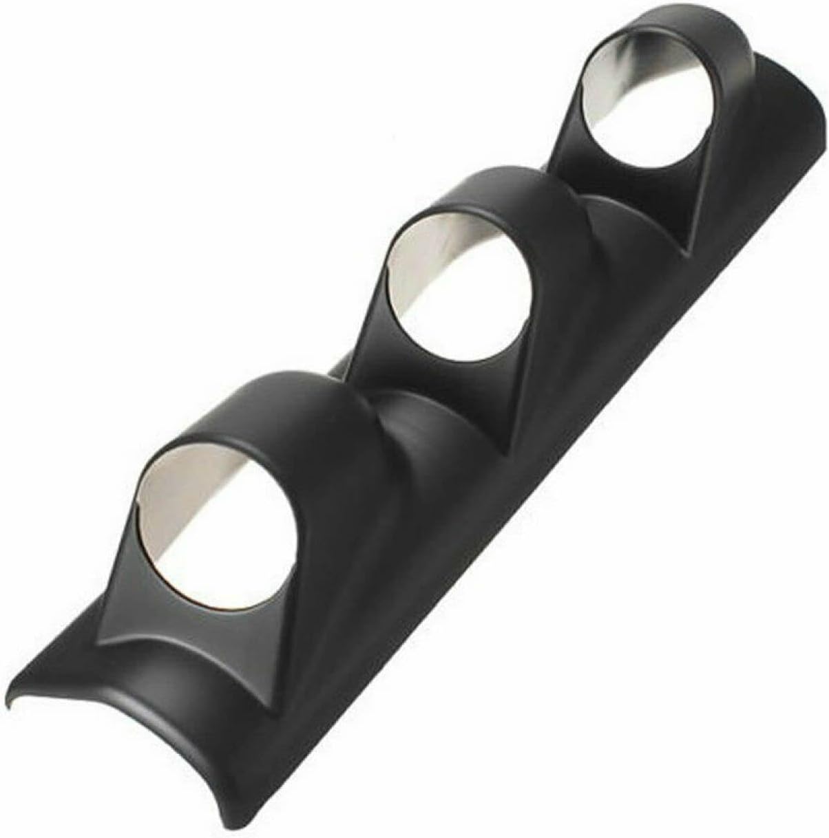 Universal 52mm Abs Triple Hole Pillar Gauge Pod Mount Holder - JLM92E57, Black