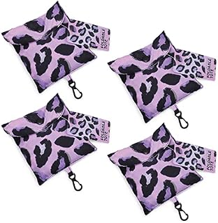 Fashionstationery.com Reuseable Shopping Bags 4 Pack Grocery Foldable Tote Bag Groceries Folding Bag For Life Shopper Tote Bags Bulk