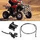 Dirt Bike Hydraulic Disc, Hydraulisches Bremssattelsystem für die Hintere Scheibe mit Belägen für Den Quad Dirt Bike ATV Dune