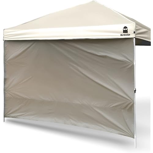 MordenApe Sunshade Sidewall for 10x10 Pop Up Canopy, Instant Canopy SunWall, 1 Pack (10 x 10, Khaki-Upgrade)