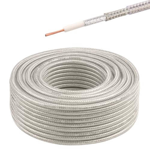 Câble coaxial RG8X Mini-8 50 ohm de 15,2 m à centre toronné