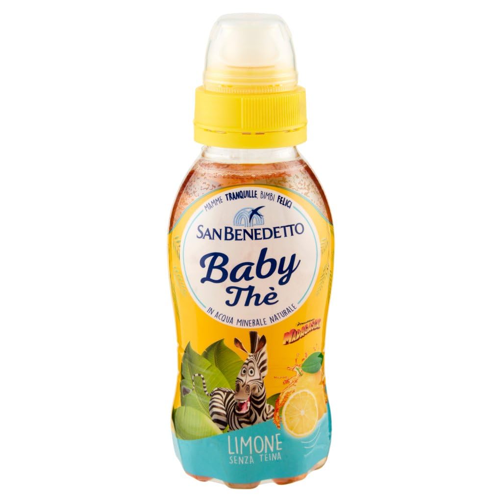 San benedetto Thè baby, the deteinato alla limone entcoffeiniert, Soft drink, lemon tea decaffeinated, Eistee zitrone PET 48x 25cl + Italian Gourmet polpa 400g