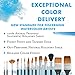 Princeton Aqua Elite, Series 4850, Synthetic Kolinsky Watercolor Paint Brush, 4 Piece Set