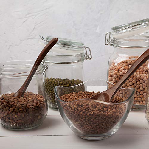 12 Pieces Small Wooden Spoons For Eating 5 Inch Wood Teaspoon Handmade Serving Spoon For Soup Bath Salt Coffee Tea Honey Dessert Cooking Mixing For Daily Use (Brown) #TOP4