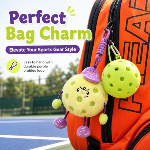 RORLAND Pickleball Funny Gift for Women or Men | Pickleball Plush Tote Bag Charm or Keychain | Ideal Gift for Pickle ball Lover, Partner or Teammates - image 2