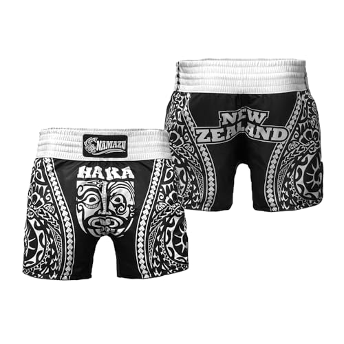 NAMAZU Muay Thai Shorts for Men and Women, High Grade MMA Gym Boxing Kickboxing Shorts Workout Training Grappling Martial Arts Fight Shorts Clothing.