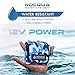 NOCQUA Pro Power Water-Resistant Battery & Charger Kit - Compatible with GPS, Depth & Fish Finders, & Most 12 Volt Electronics