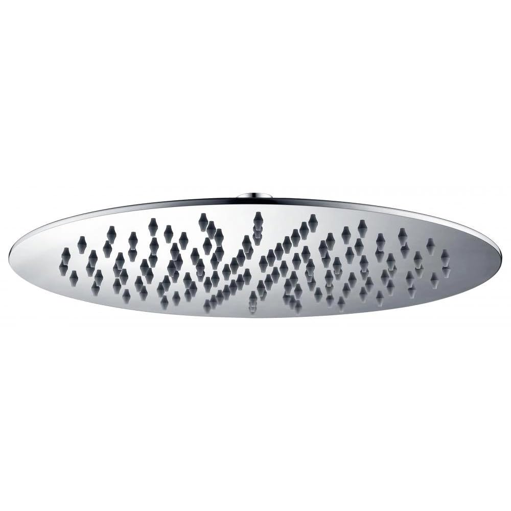 Stilform luksusowa deszczownica ze stali nierdzewnej, okrągła, 40 cm, chromowana, do montażu na ścianie lub suficie, głowica prysznicowa 7 mm, masywna konstrukcja, do zabudowy, energooszczędna