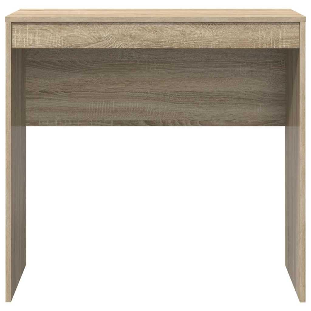 Scrivania compatta in rovere Sonoma, 80 x 40 x 76 cm, in legno con struttura stabile, per casa, ufficio, studio e studio, postazione di lavoro funzionale