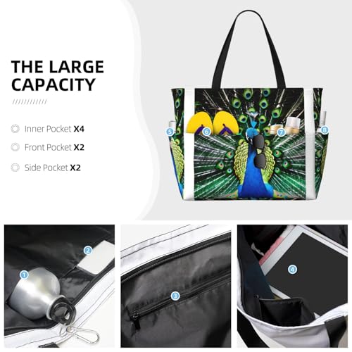 Bolsa de viaje versátil y espaciosa de 17.7x15x6.7 pulgadas con estampado 5