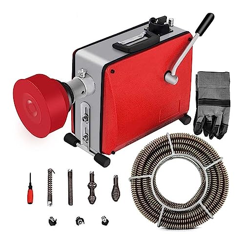 Máquina de limpieza de tuberías 400W Limpiador de tuberías Dispositivo de limpieza de tuberías Limpiador de drenaje Herramienta de limpieza eléctrica Para principiantes (hágalo usted mismo)