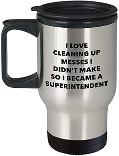 SpreadPassion I Became a Superintendent Travel Mug - Insulated Tumblers - Superintendent Gifts - Funny Novelty Birthday Present Idea