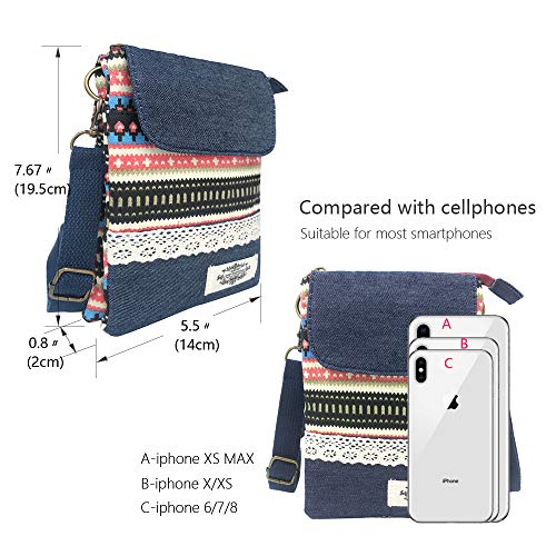 Image of Roomy Cell Phone Purse Wallet Small Crossbody Bags For Women teen girlsl