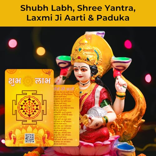 Maa Laxmi Ji Shree Yantra NFC & QR Code Card with Charan Paduka by tinydabba - 6
