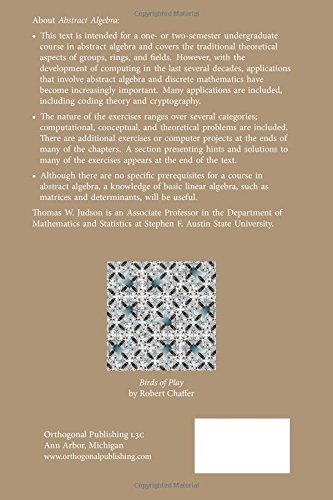 Abstract Algebra: Theory and Applications