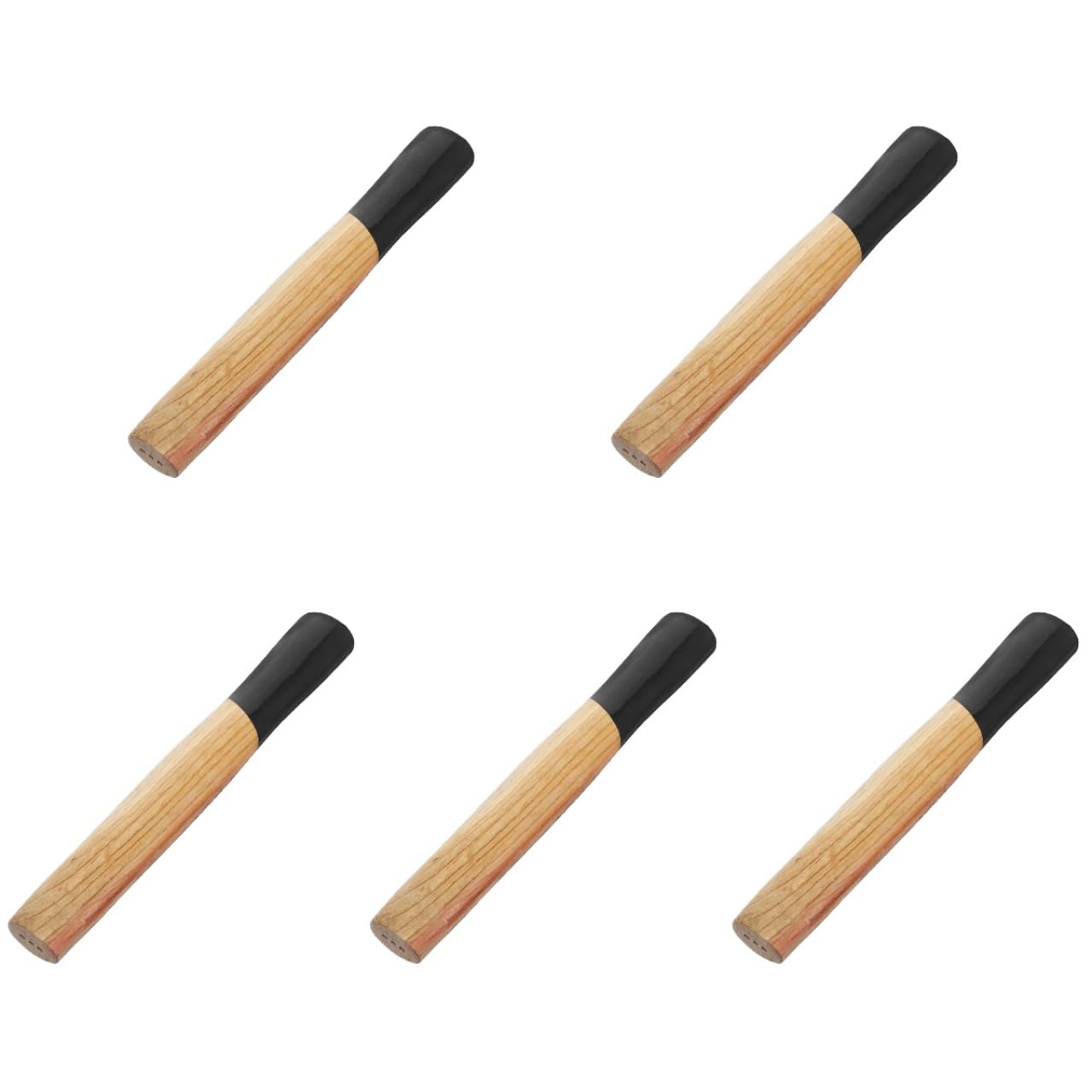 ULTECHNOVO 5-Pack Hammer Handle Replacement, 25 cm Hardwood Shaft with 2.5x3.3 cm Eye Fit for Reduced Vibration & Hand Strain, for Masonry, Construction & DIY Projects