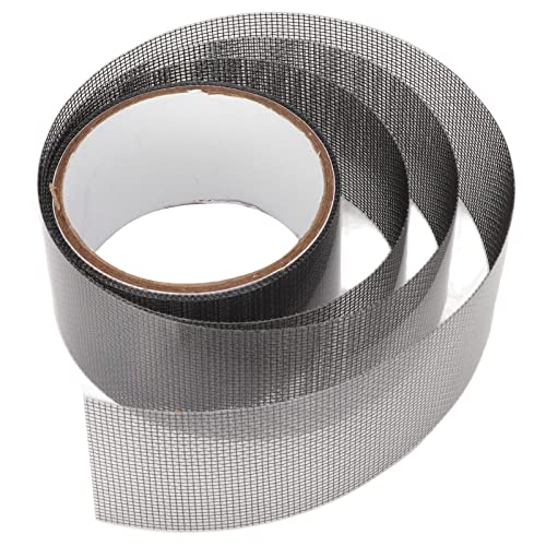 Cinta de malla autoadhesiva EMUKOEP para reparar pantallas de ventanas en patio, pack de 5 rollos 7